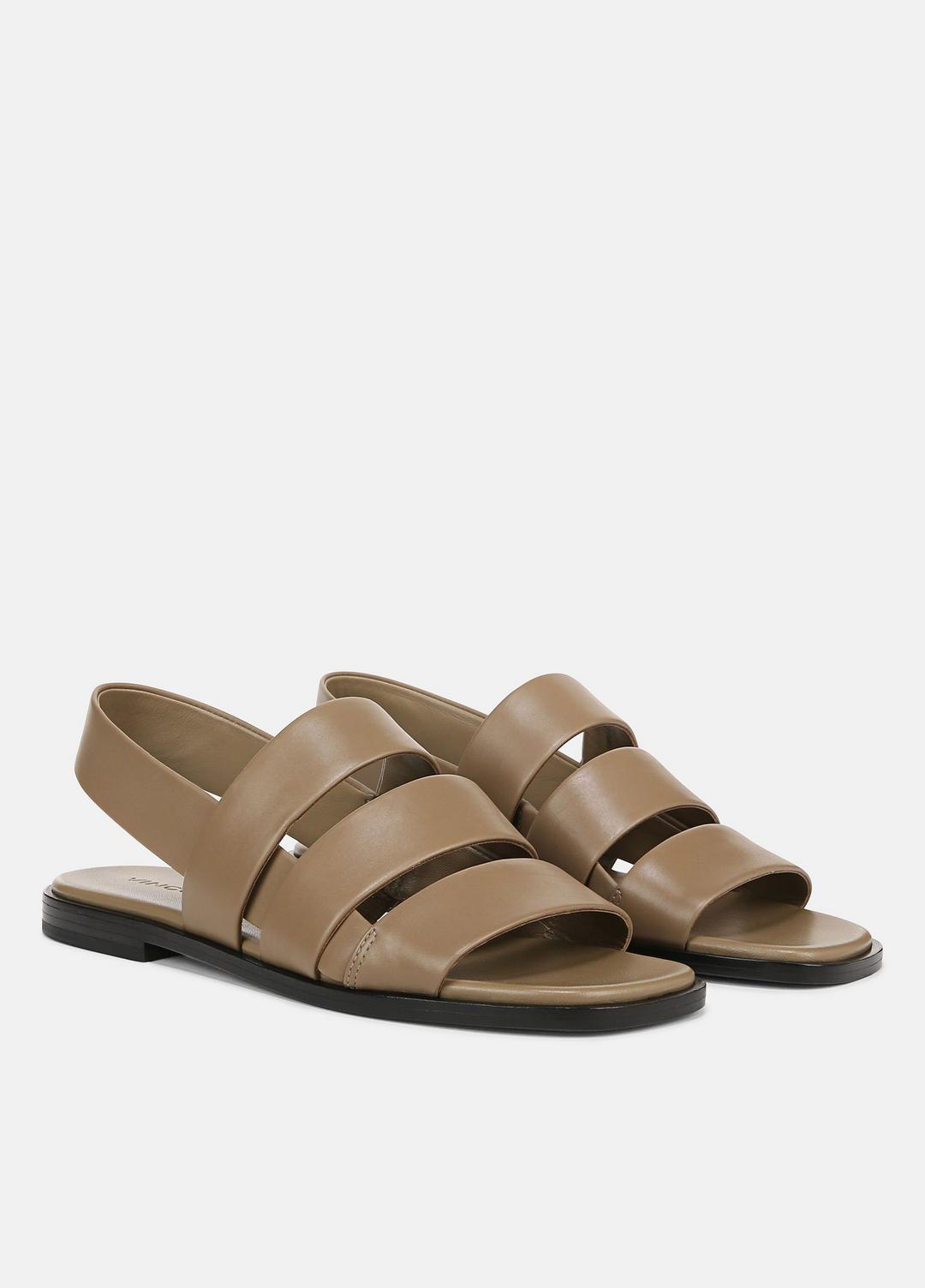 Mazie Leather Slingback Sandal in Shoes SAND SHELL | VINCE Sale