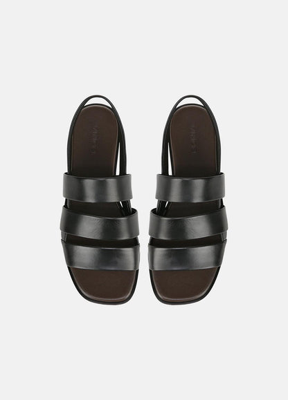 Mazie Leather Slingback Sandal in Shoes BLACK | VINCE Sale