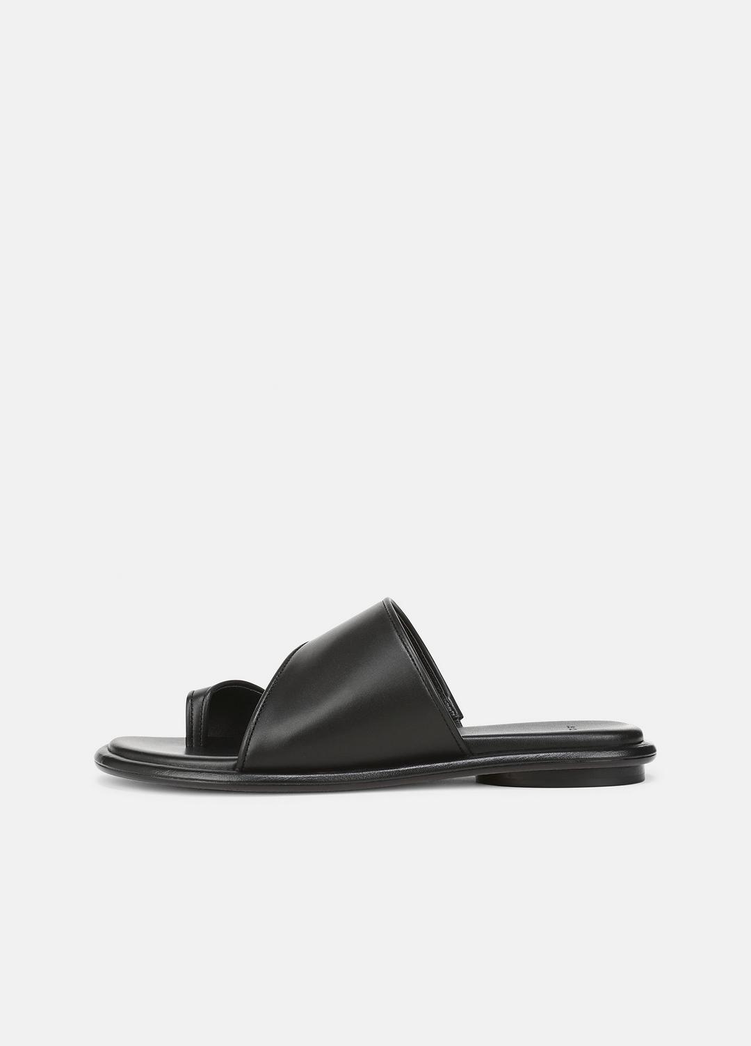 Lukas Leather Sandal in Shoes BLACK | VINCE Sale