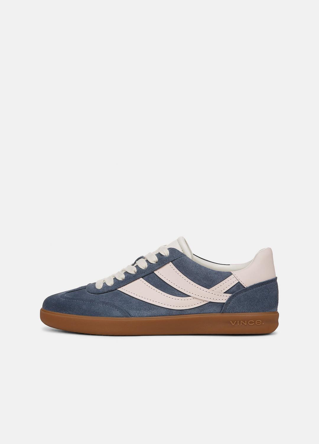 Oasis Suede & Leather Sneaker in Shoes HUNTINGTON BLUE/POWDER PINK | VINCE Sale