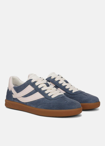 Oasis Suede & Leather Sneaker in Shoes HUNTINGTON BLUE/POWDER PINK | VINCE Sale