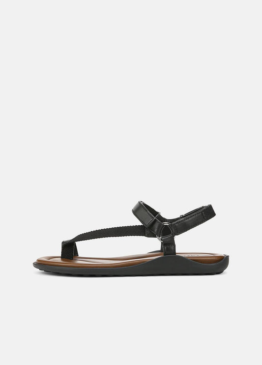 Summer Leather & Canvas Sandal in Shoes BLACK | VINCE Sale