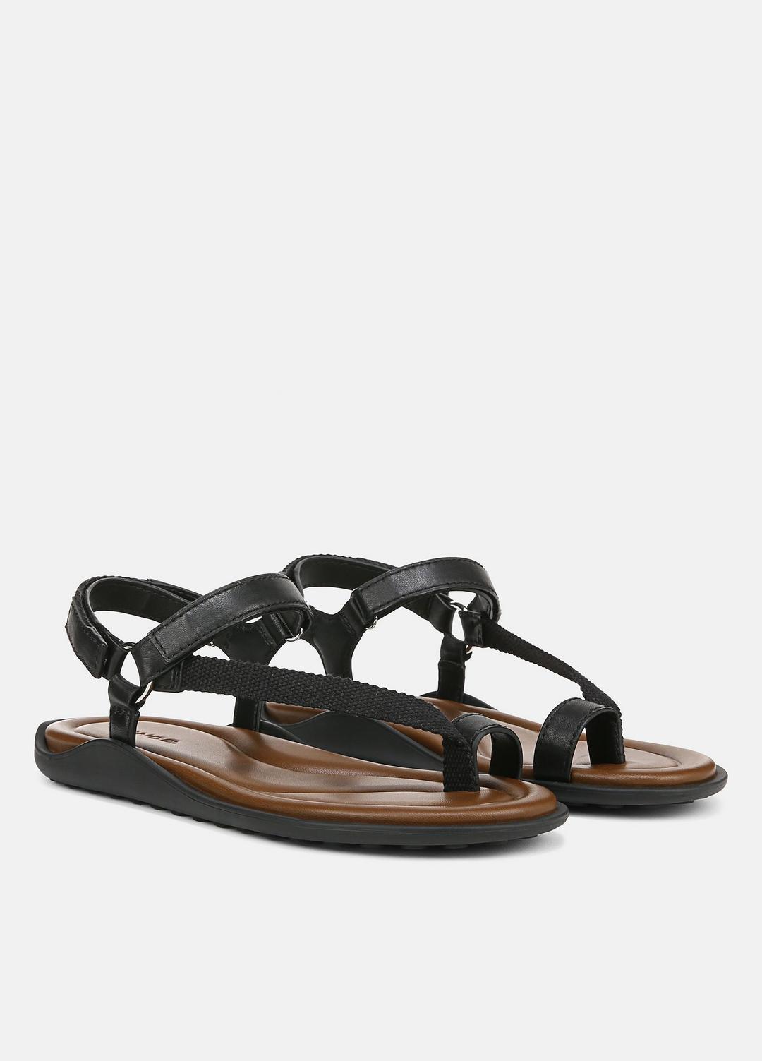 Summer Leather & Canvas Sandal in Shoes BLACK | VINCE Sale