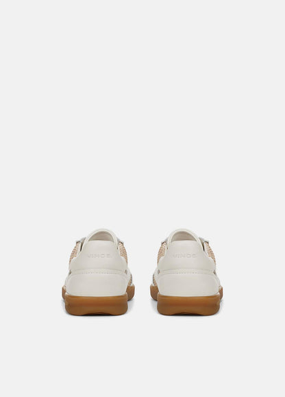 Oasis Netting & Leather Sneaker in Shoes MILK/MACADEMIA | VINCE Sale