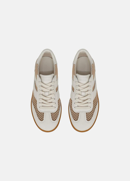 Oasis Netting & Leather Sneaker in Shoes MILK/MACADEMIA | VINCE Sale