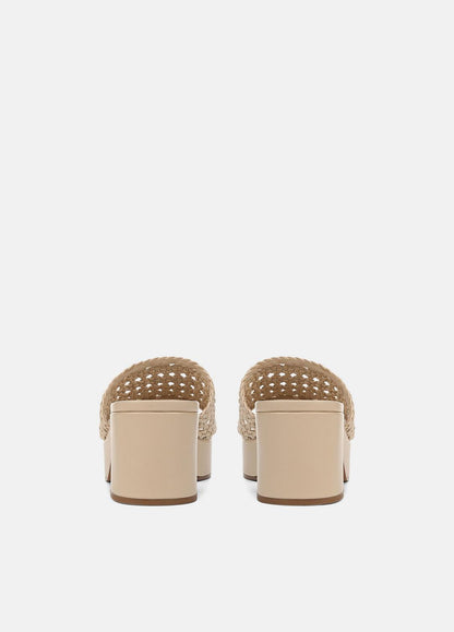 Margo Woven Leather Platform Sandal in Shoes BIRCH SAND | VINCE Sale