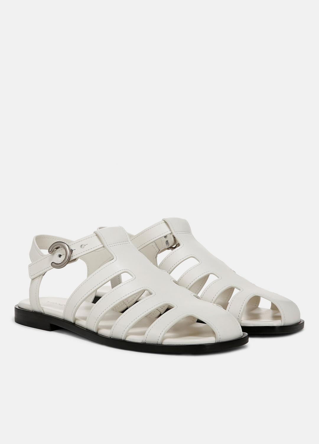 Melina Leather Fisherman Sandal in Shoes MILK | VINCE Sale