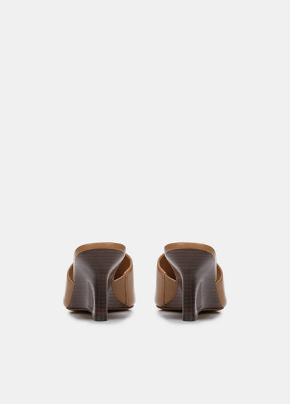 Pia Leather Wedge Sandal in Shoes TAN | VINCE Sale