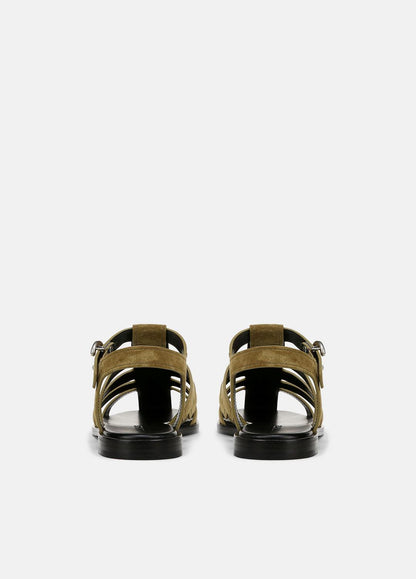 Melina Suede Fisherman Sandal in Shoes OLIVE WOOD | VINCE Sale