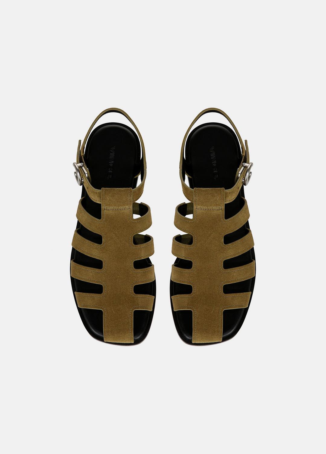 Melina Suede Fisherman Sandal in Shoes OLIVE WOOD | VINCE Sale