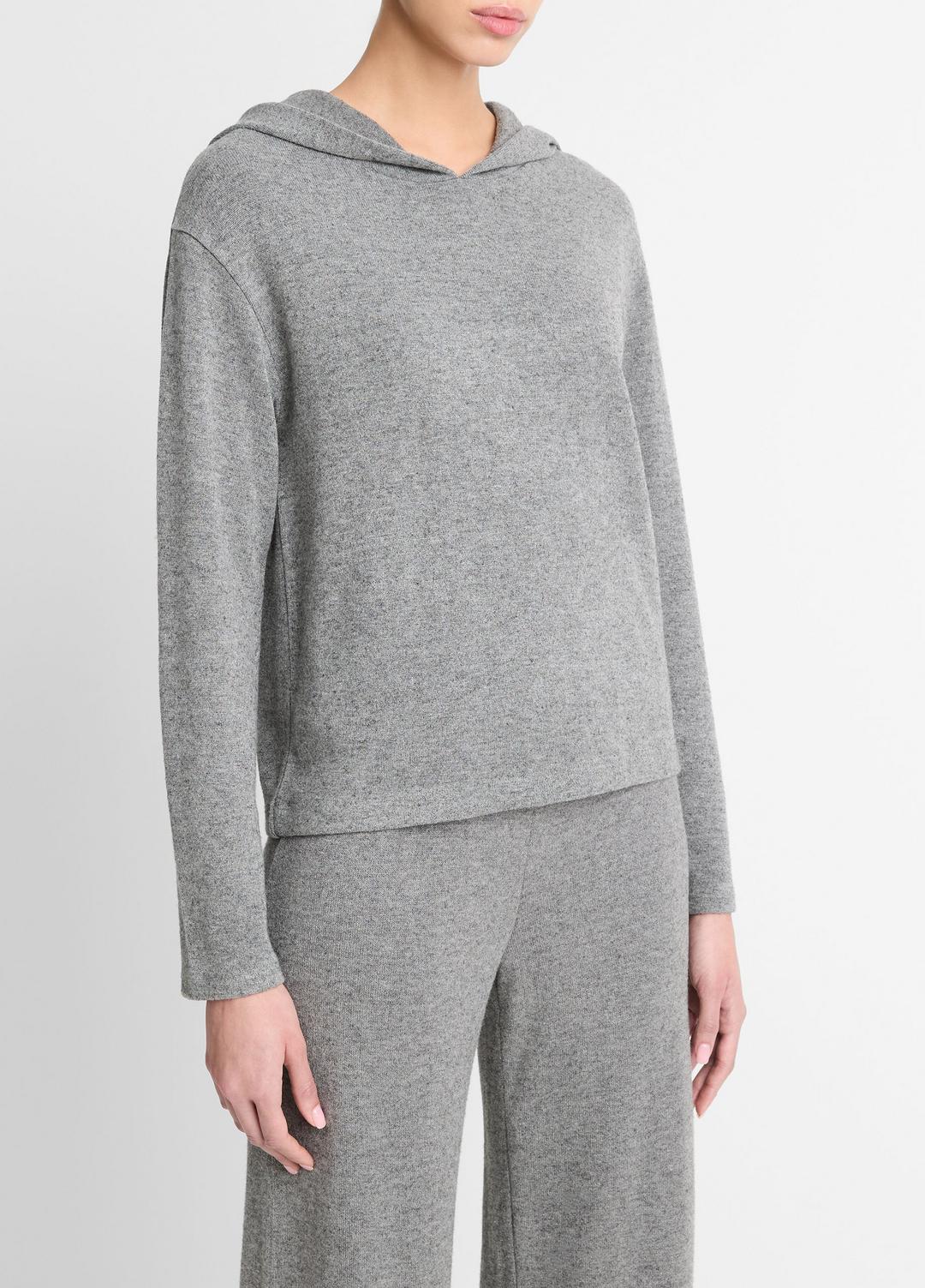 Cozy Long-Sleeve Hoodie in Shirts & Tees DARK HEATHER GREY | VINCE Sale