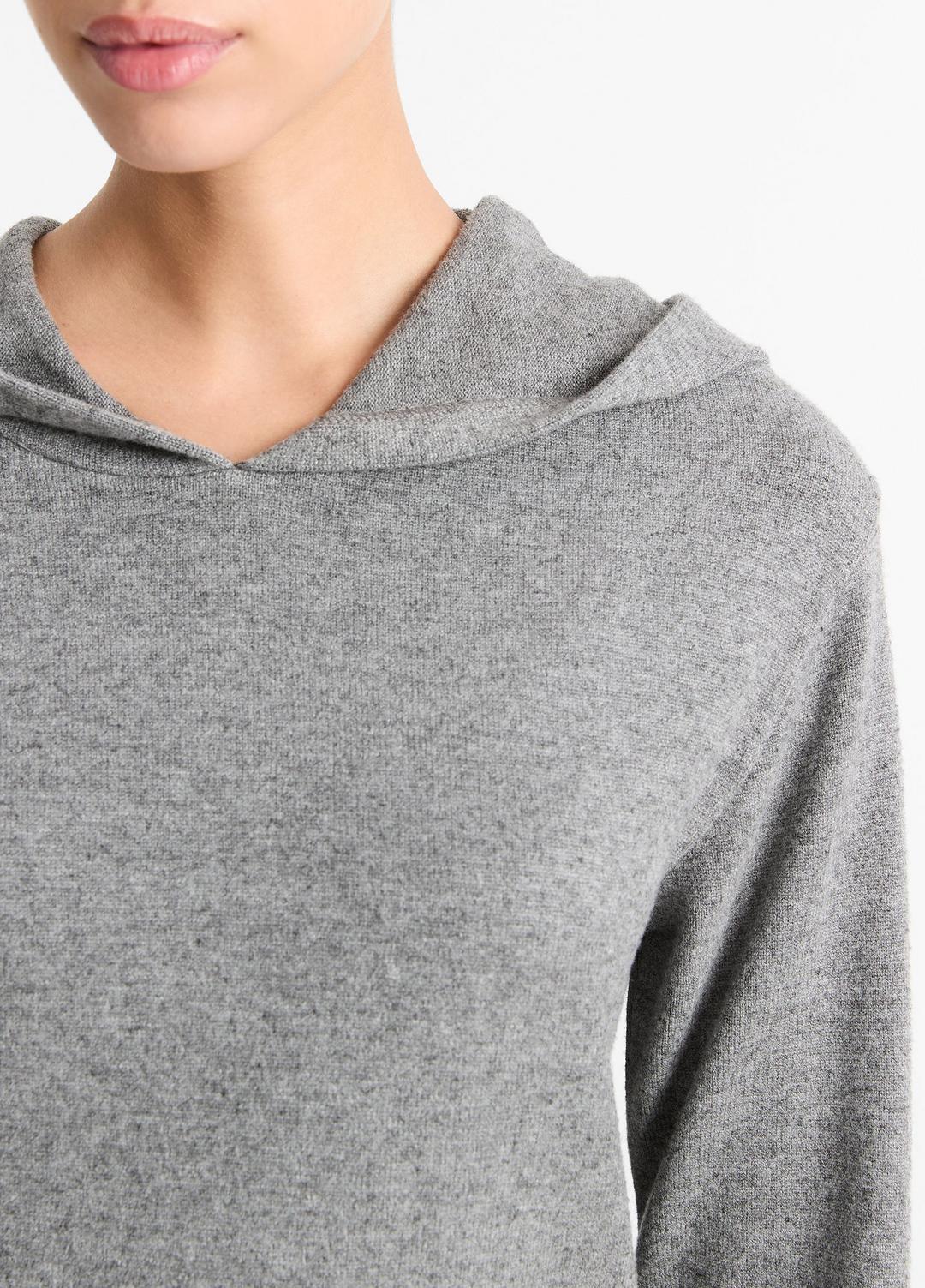 Cozy Long-Sleeve Hoodie in Shirts & Tees DARK HEATHER GREY | VINCE Sale