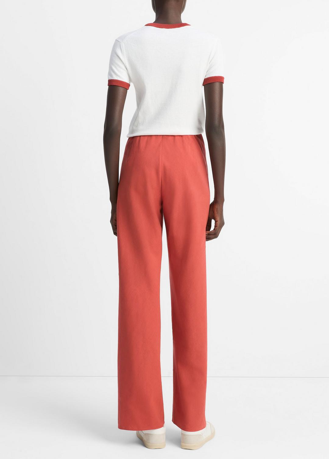 Cotton-Blend High-Waist Bias Pant in Pants & Shorts TERRA | VINCE Sale